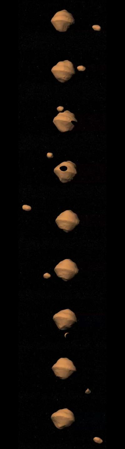 Spinning Asteroid Pair