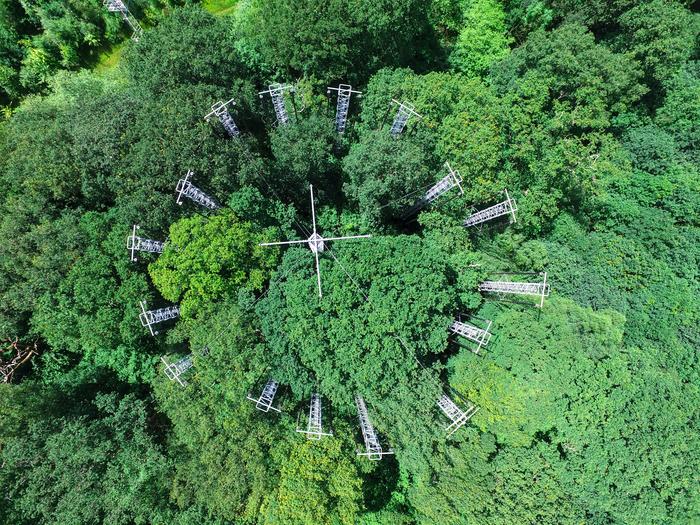 Aerial view of BIFoR FACE facility