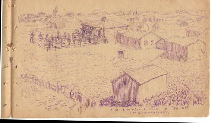Ivan Khripunov’s family house drawn from memory