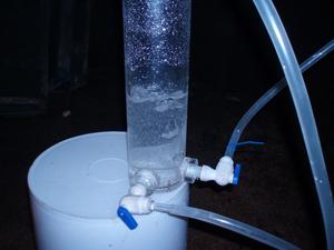 Gas exsolving from groundwater
