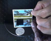 Closeup of New Nanotextured Antireflective Surface