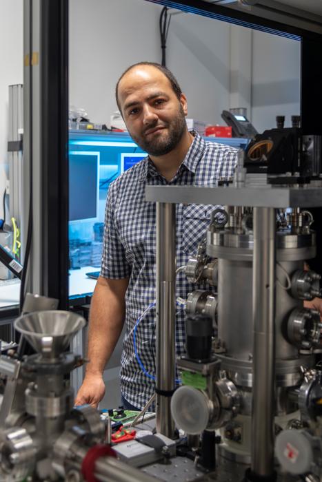 Dr. Hisham Mazal in his lab