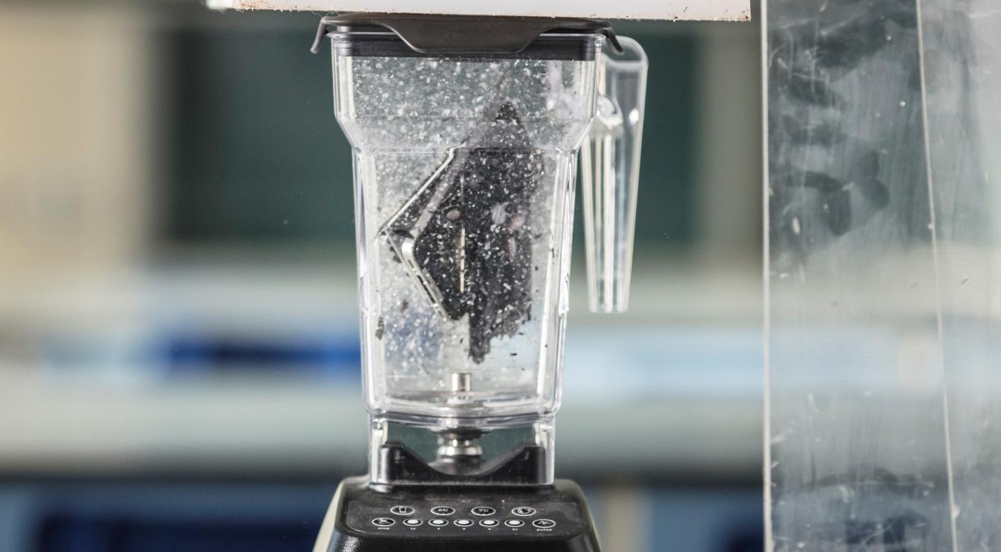 Smartphone in a Blender