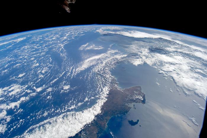 The Panamanian land bridge from space