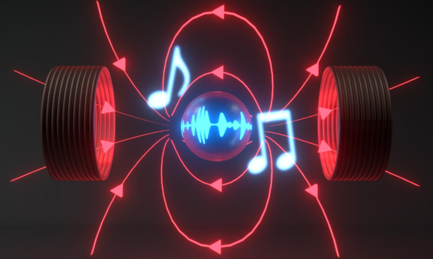 Cooling Magnets with Sound
