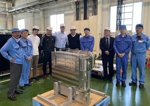 he valve that will connect the XICS diagnostic to JT-60SA manufactured by Metal Technologies Company of Japan.