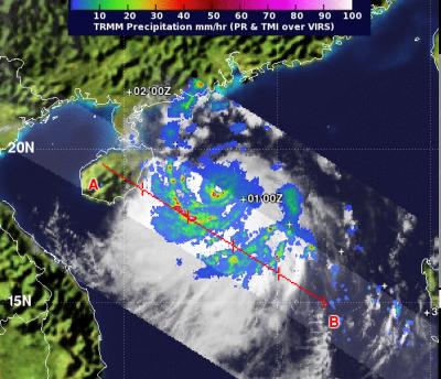 NASA Sees Heavy Rainfall as Typhoon Rumbia Heads for Landfall in China