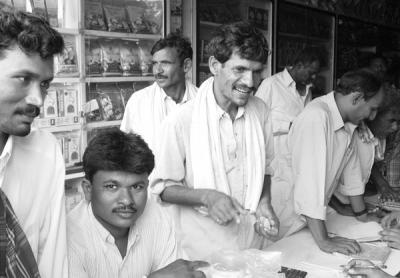 Farmers Buying Cotton Seeds at a Shop in Warangal