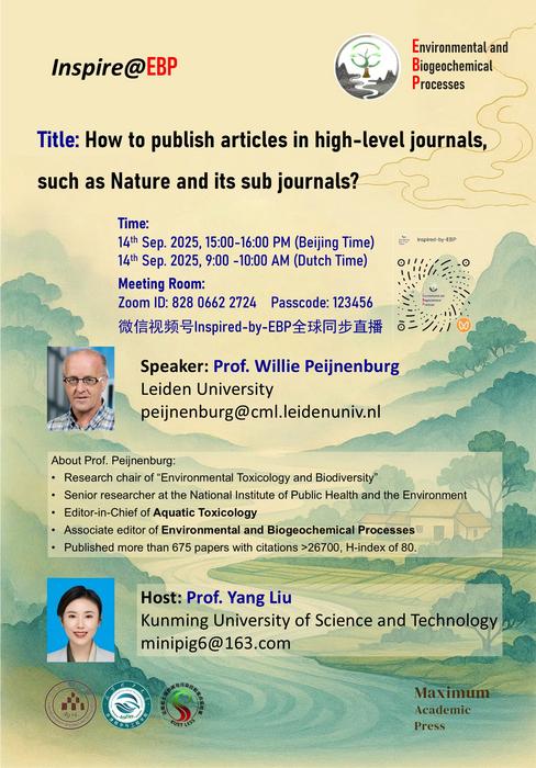 Environmental and Biogeochemical Process Webinar