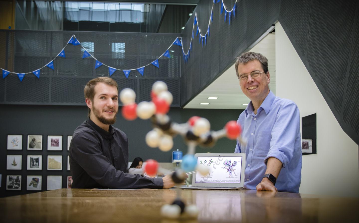Dr Andrii Goreli and Prof Daan van Aalten, University of Dundee