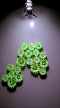 Particle Robot Moves Towards the Light