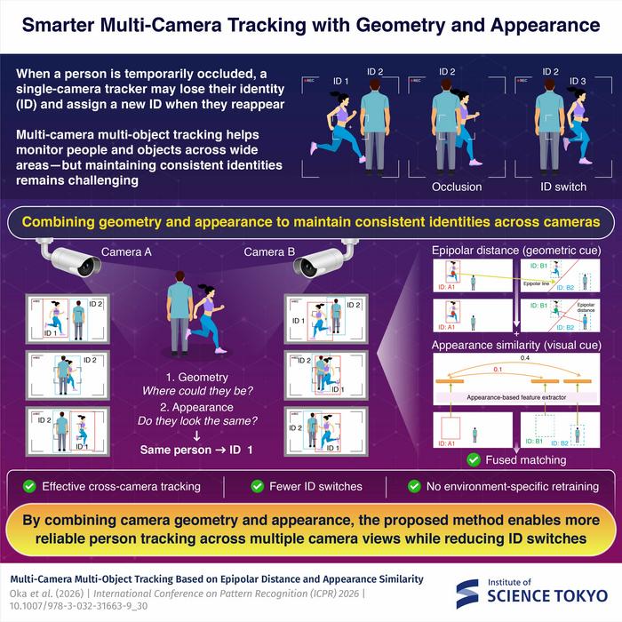 Smarter multi-camera tracking with geometry and appearance