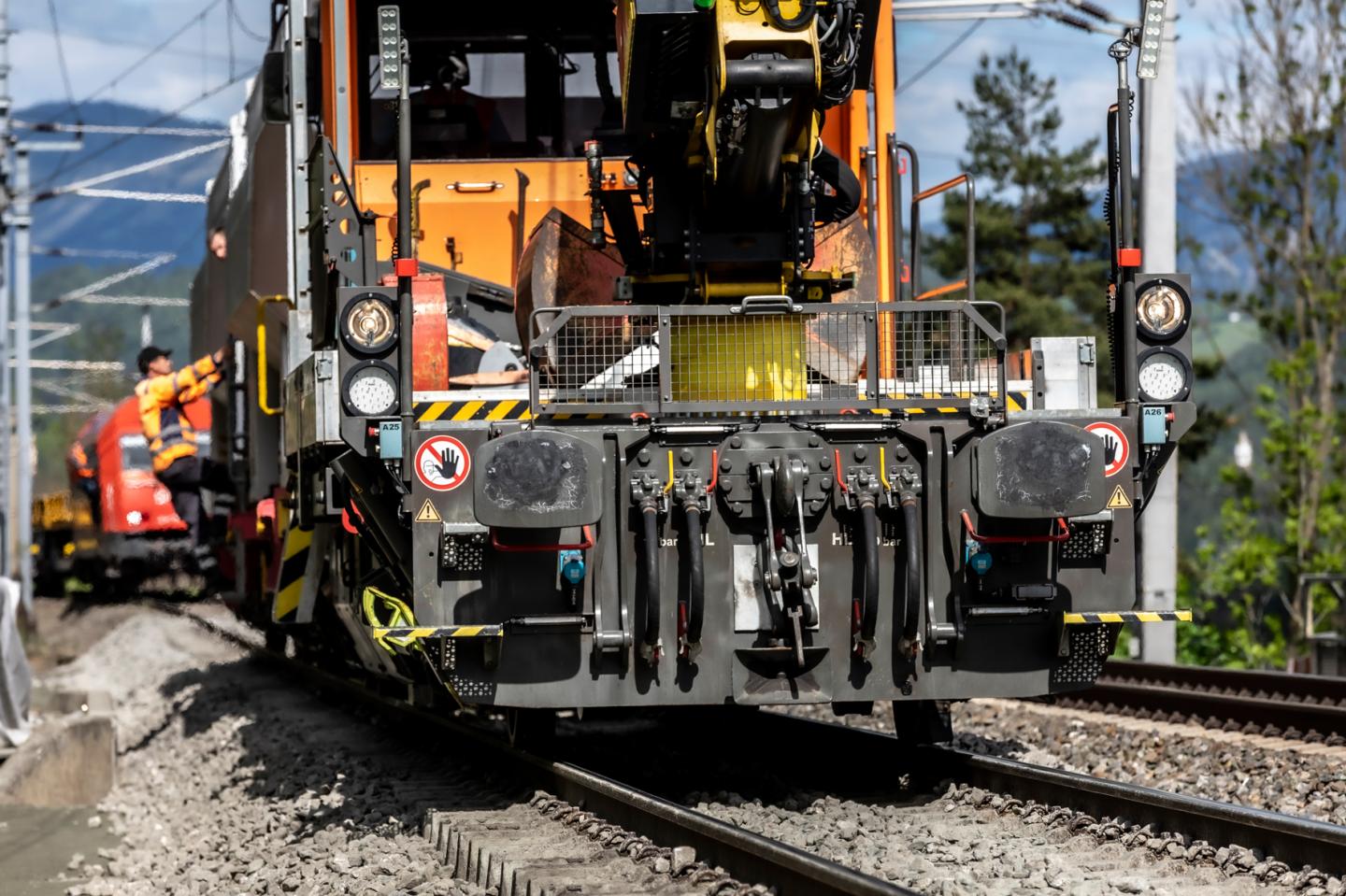 track-laying machine