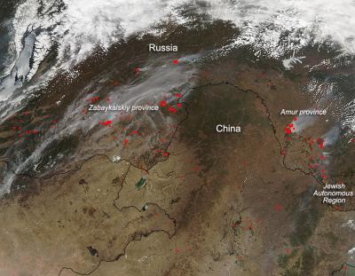 Wildfire Outbreak in Far Eastern Russia