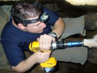Jud Drilling Stalagmite