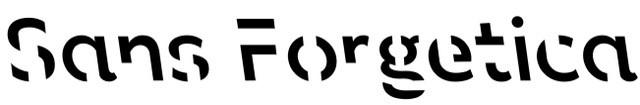 Text in Sans Forgetica.