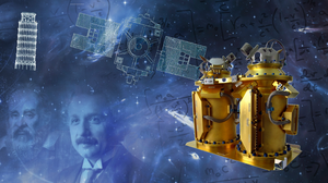 Graphic of the MICROSCOPE Mission.