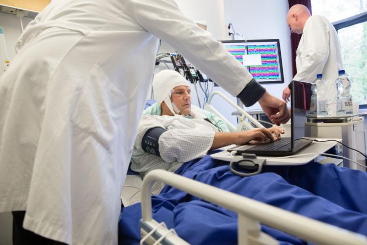 Patient Participating in Cognitive Experiment
