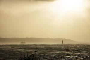 Storms in Plymouth Sound (UK)