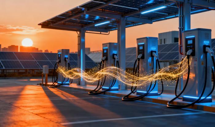 A coordinated control approach keeps electric vehicles, solar power and the grid in perfect harmony, enabling stable, battery-free ultra-fast charging that makes the most of the sun.