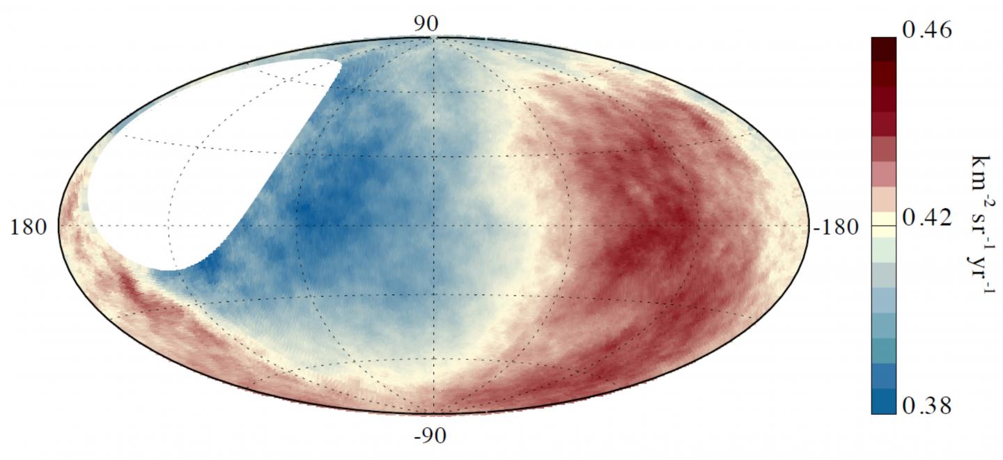High-Energy Cosmic Rays Reach the Earth