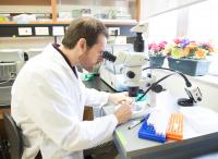 Brendan Daisley in the Lab