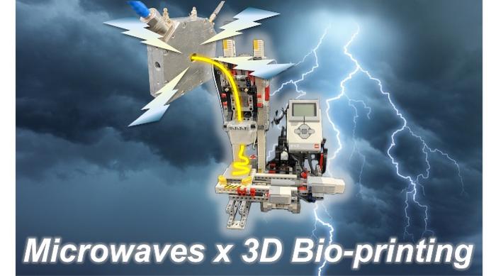 This 3D bioprinter, powered by Lego Mindstorms EV3 and radiofrequency microwave heating, may create your next meal!