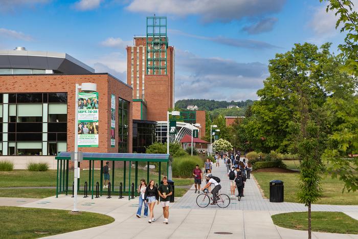 Students at Binghamton University