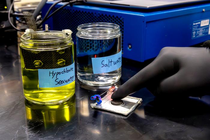 salt water bleach battery cell