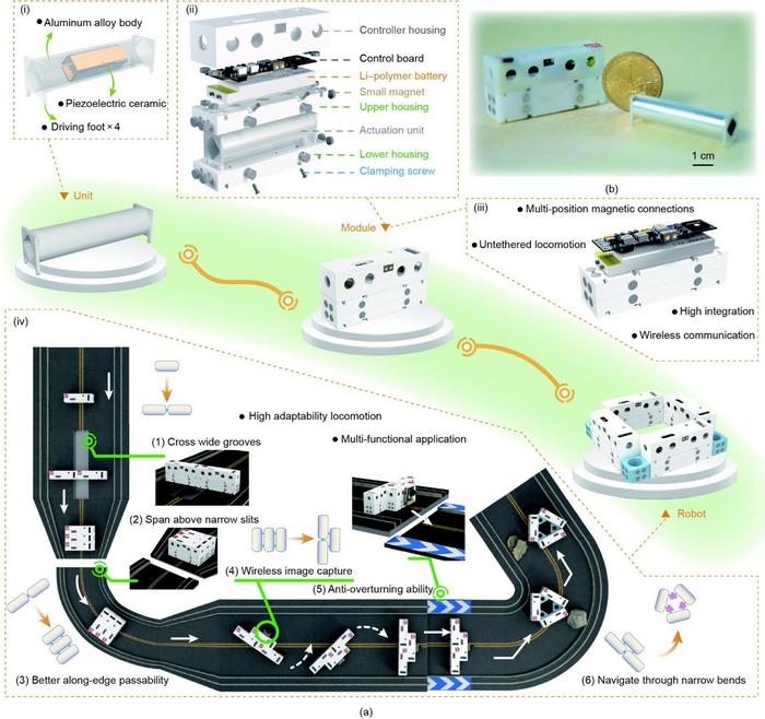Design of the reconfigurable robots.