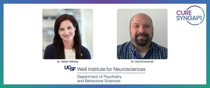 Helen Willsey and David Kastner, CURE SYNGAP1 Grant Recipients at UCSF