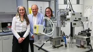 Oksana Tehlivets, Gerhard A. Holzapfel and Francesca Bogoni (from left)