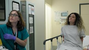 A patient being inspected at San Raffaele Hospital in Milan, Italy