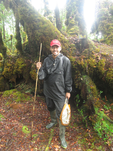 R.P. Narakusumo during fieldwork at the top of Mt. Dako