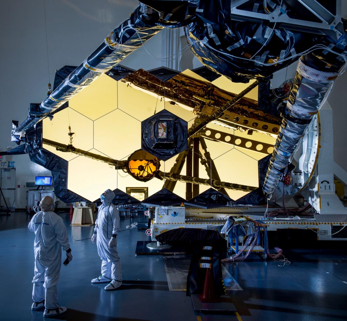 Technicians Visually Inspect Support Structure