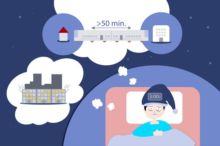 Causes of insomnia for city workers