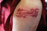 Before Image: Freedom-2 Removable Tattoo