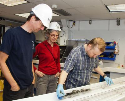Hard at Work in Core Splitting Room