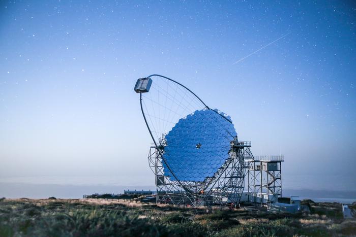 LST-1, the Large-Sized Telescope prototype at CTAO-North in La Palma, Spain.