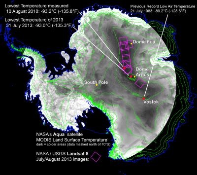 Coldest Place on Earth Found by Satellite
