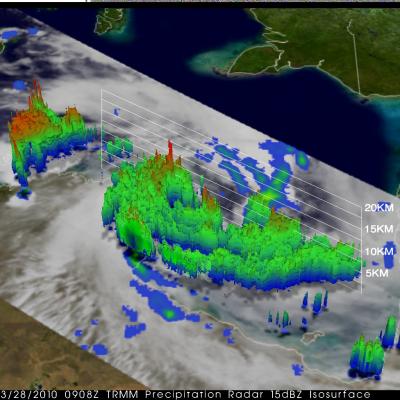 Paul in 3-D from NASA's TRMM Satellite