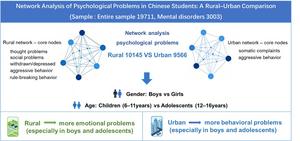 Effect of rural and urban factors on the mental health of children in China