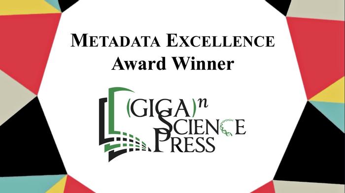 GigaScience Press Wins CrossRef Metadata Award