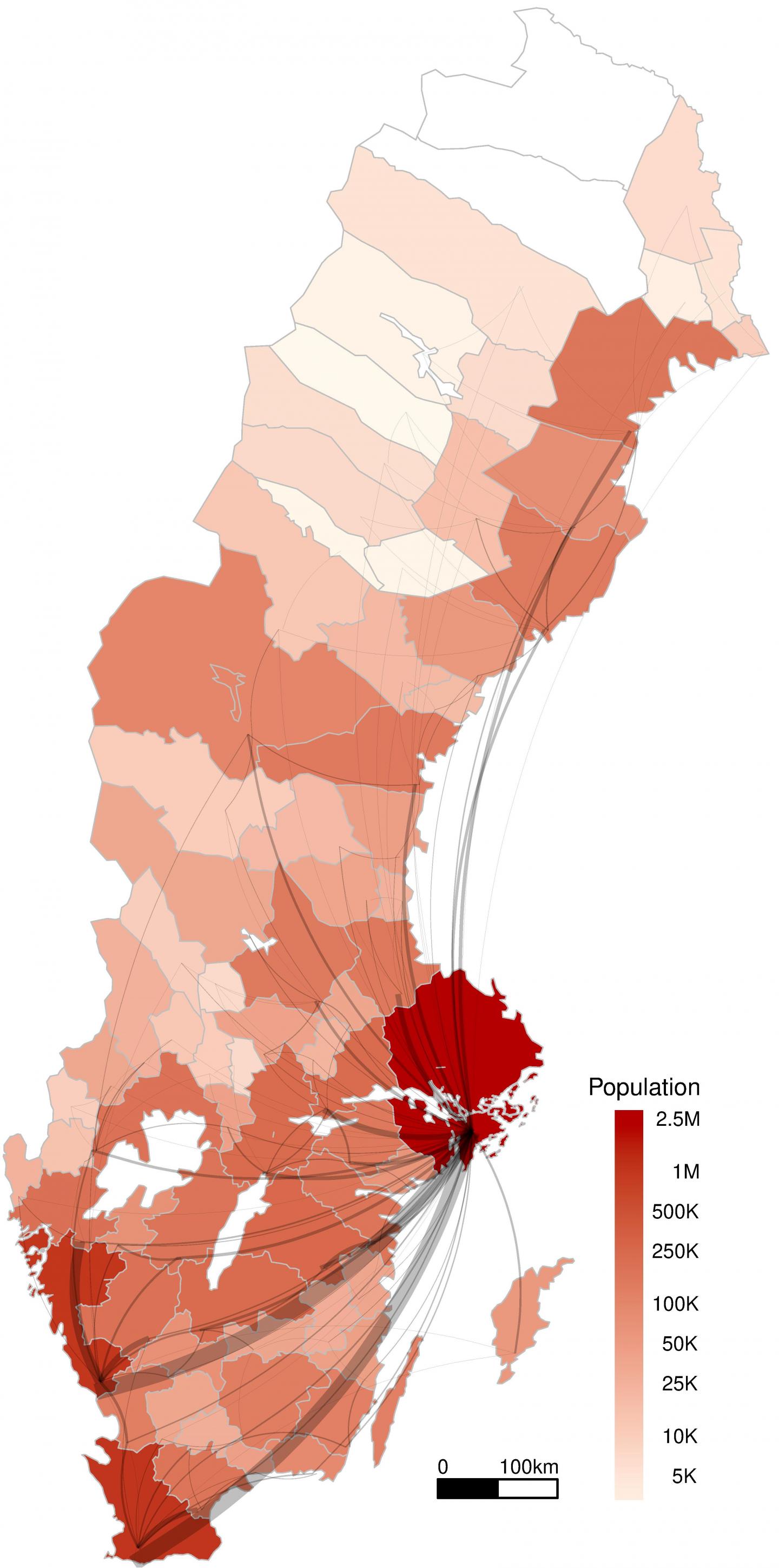 Migration Flows from Smaller to Relatively Larger Labor Market Areas