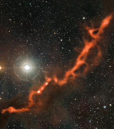 Apex Image of a Star-Forming Filament in Taurus