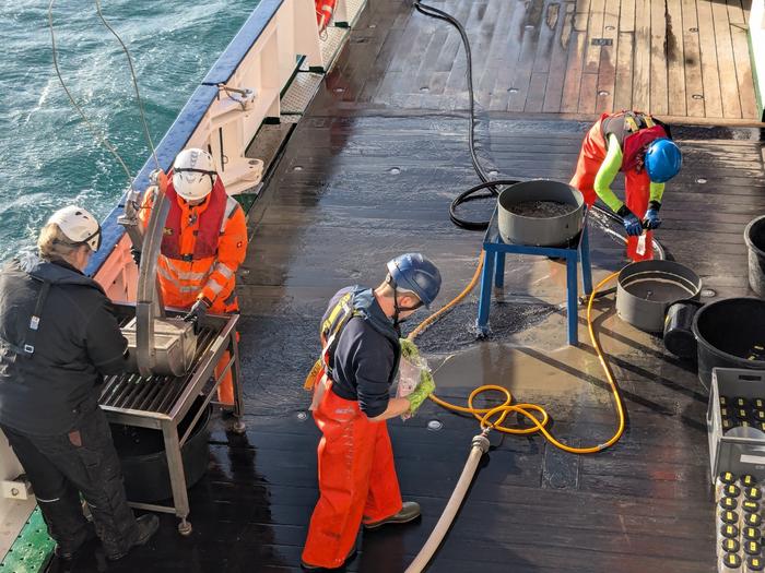 AWI research vessel Heincke is investigating wartime wrecks and munition dumping sites