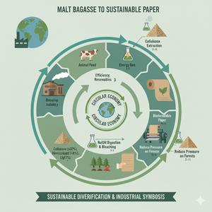 Malt Bagasse to Sustainable Paper: Circular Economy Framework