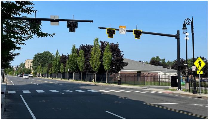 Example of a Pedestrian Hybrid Beacon