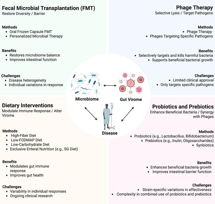 Strategies Targeting the Gut Virome-Microbiome Axis for Gastrointestinal Disease Therapy