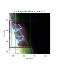 Composite Image of the Prominence Observed on July 15, 2014